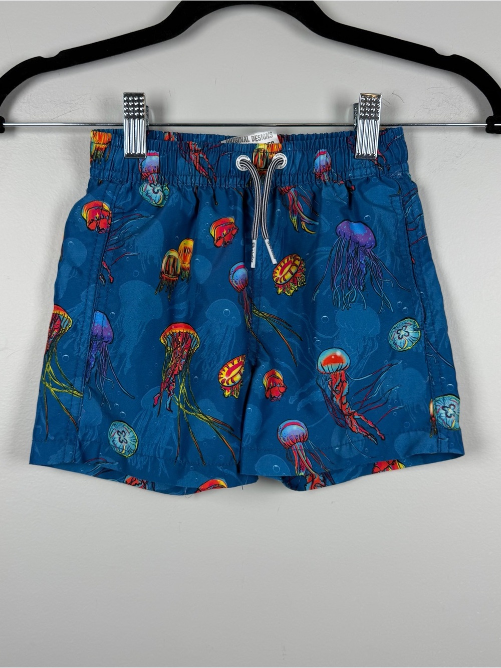 Boardies Boy’s Blue Jellyfish Swim Trunks Shorts Size 3-4 Years Quick Dry
